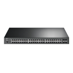 TP-Link TL-SG3452P network switch Managed L2/L3 Gigabit Ethernet (10/100/1000) Power over Ethernet (PoE) 1U Black