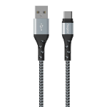 Energizer C520CKBK USB cable USB 2.0 2 m USB A USB C Black, Silver