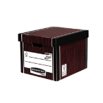 Fellowes Bankers Box Premium 726 Tall Storage Box - Woodgrain