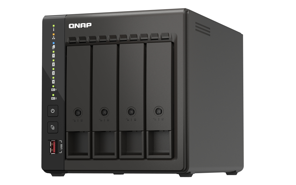Image of QNAP QVP-41C NAS/storage server Tower Ethernet LAN Black J6412
