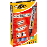 BIC 8209112 permanent marker Black, Blue, Green, Red 4 pc(s)