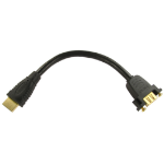 Cables Direct M - F HDMI STUB HDMI cable 0.165 m HDMI Type A (Standard) Black