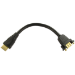 Cables Direct M - F HDMI STUB HDMI cable 0.165 m HDMI Type A (Standard) Black