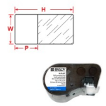 Brady M-75-461 printer label Transparent, White Self-adhesive printer label