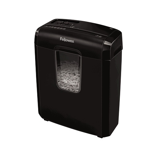 Image of Fellowes Powershred 6C paper shredder Cross shredding 22 cm Black