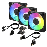 ARCTIC BioniX P12 A-RGB - 3 Pack 120 mm PWM Fan with Daisy Chain