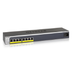 NETGEAR GS408EPP Managed L2 Gigabit Ethernet (10/100/1000) Power over Ethernet (PoE) Black, Grey