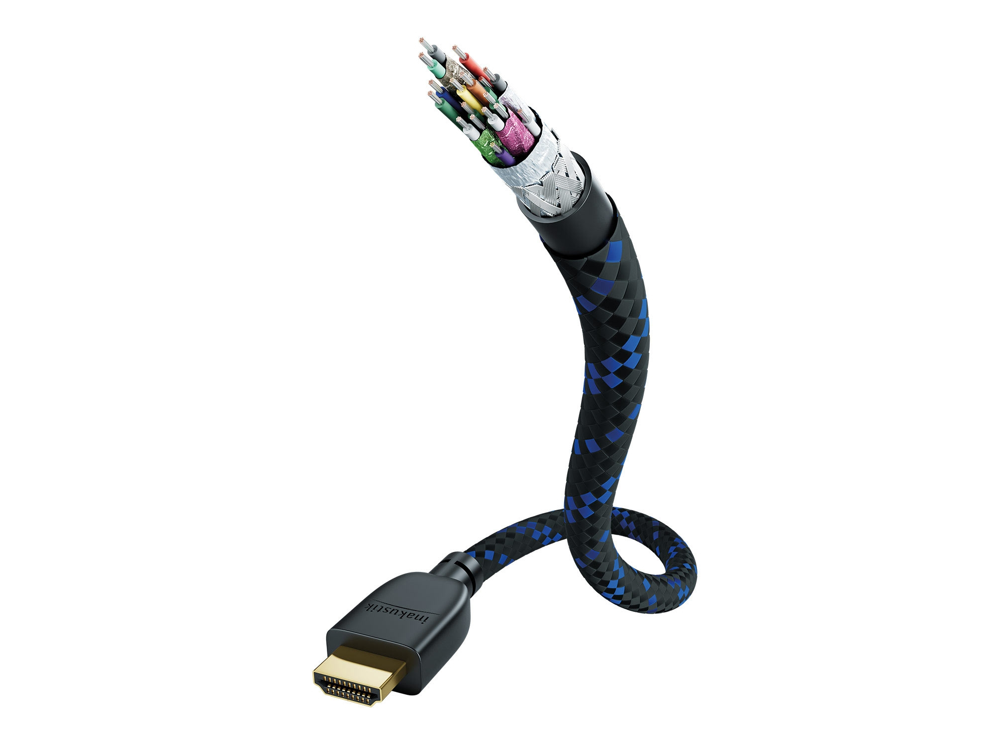 Image of Inakustik 00423520 HDMI cable 3 m HDMI Type A (Standard) Black, Blue