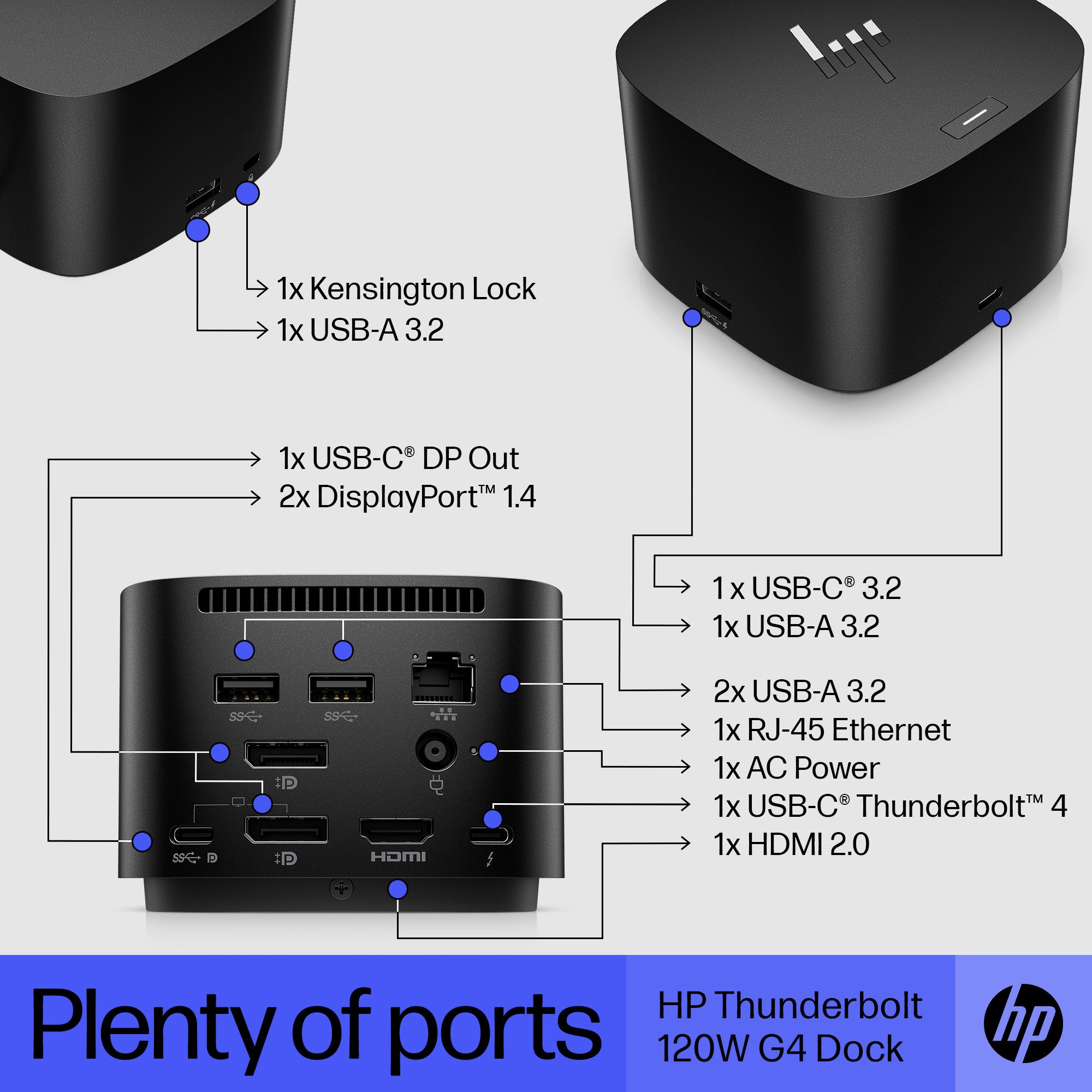 HP Thunderbolt Dock 120W G4, 398 in distributor/wholesale stock for