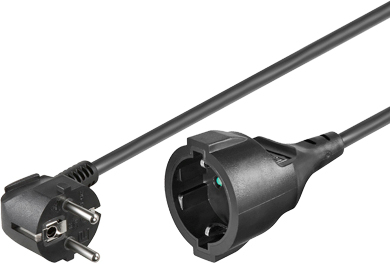 Microconnect PE140200 power cable Black 2 m CEE7/7 CEE7/4