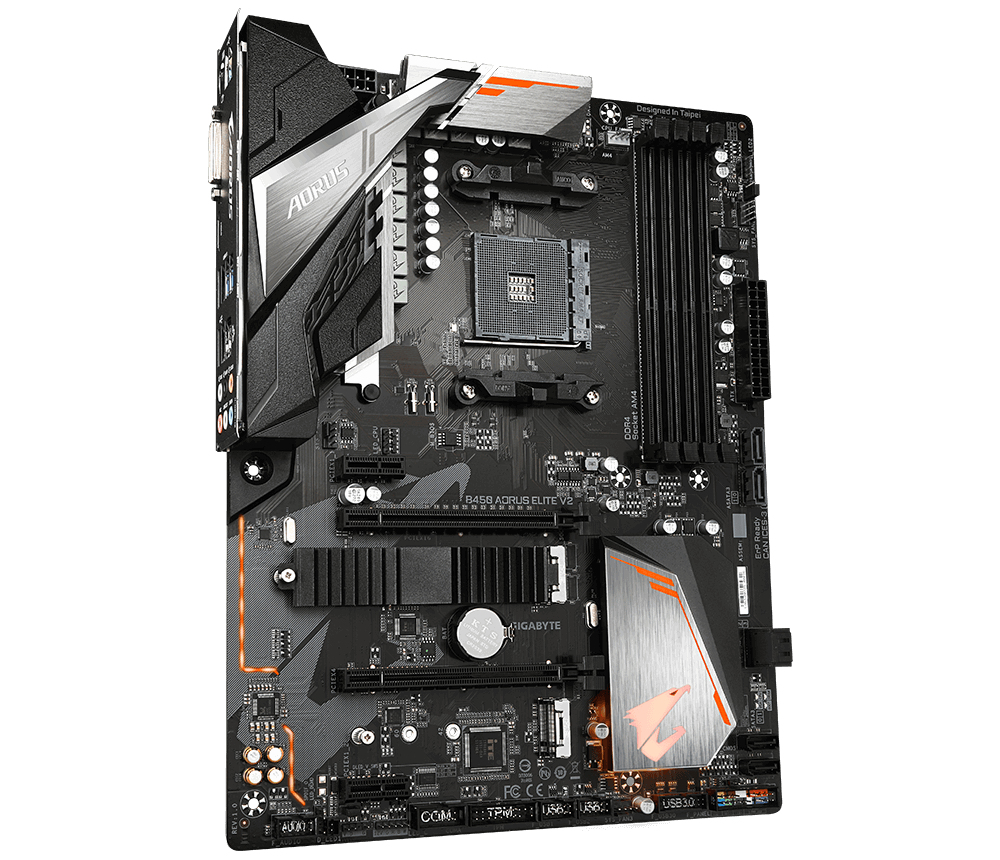 Image of Gigabyte B450 AORUS Elite V2 AMD B450 Socket AM4 ATX