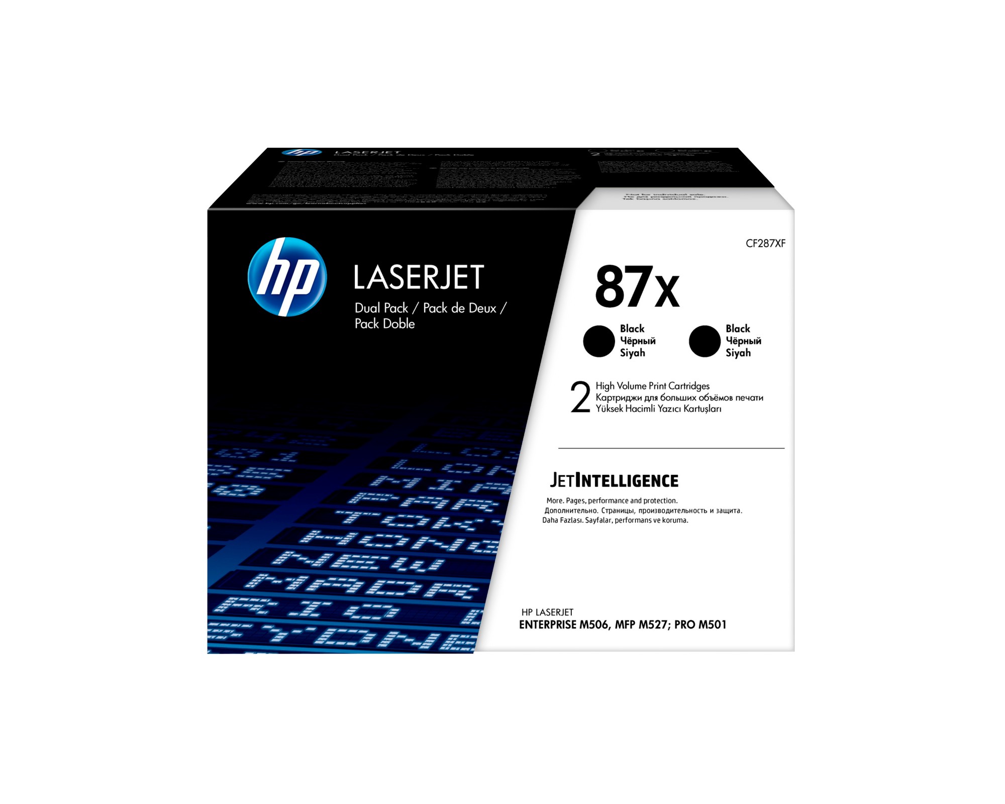 CF287XD/87X Toner cartridge high-capacity twin pack, 2x18K pages IS