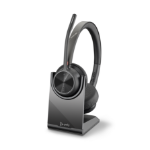 POLY Voyager 4320 UC Headset Wireless Head-band Office/Call center USB Type-C Bluetooth Charging stand Black