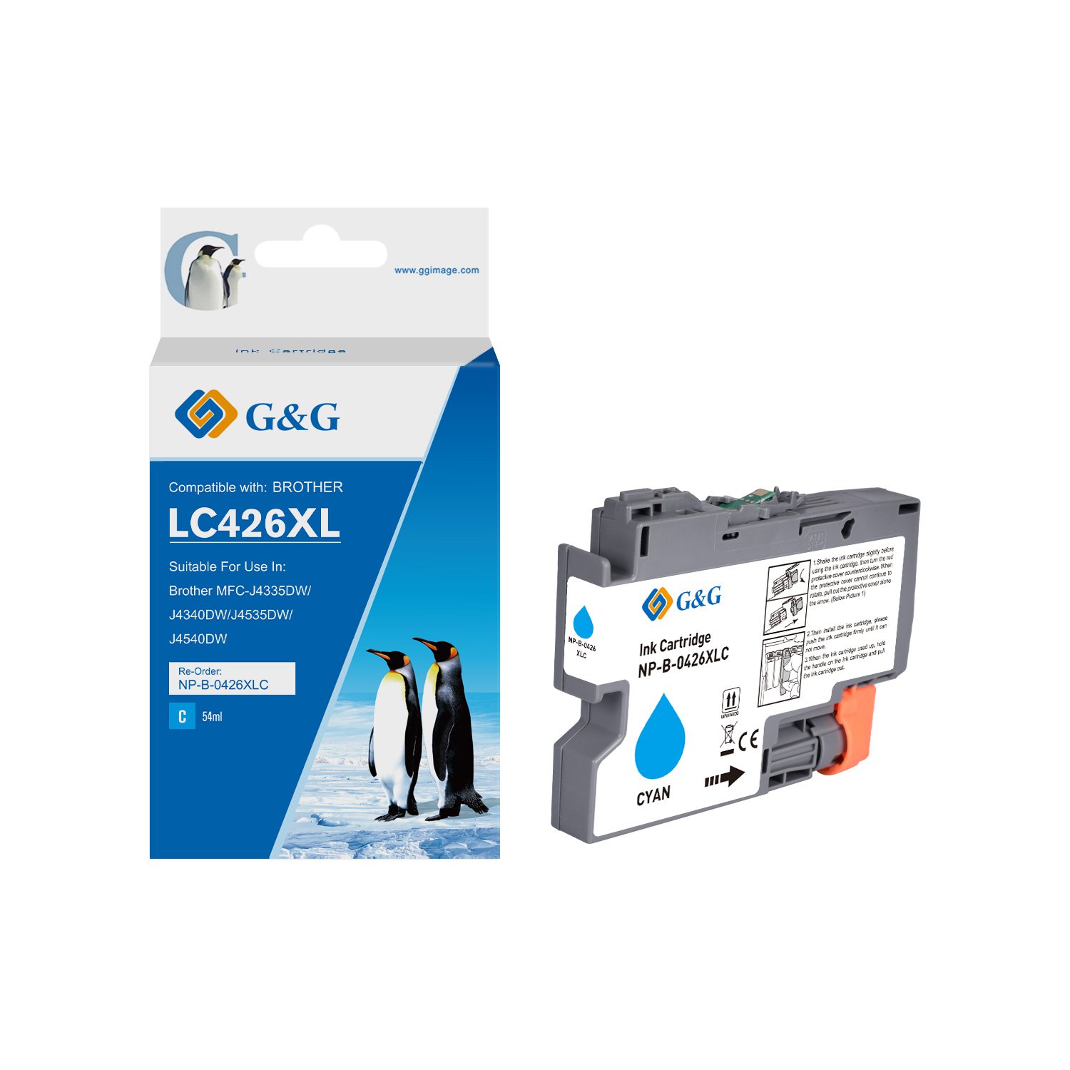 Image of CTS Wholesale Compatible Brother LC426XLC High Capacity Cyan Ink Cartr