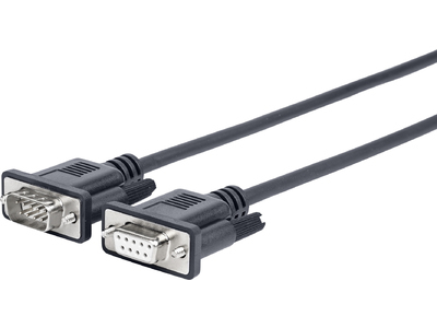 Vivolink PRORS5 serial cable Black 5 m RS-232