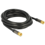DeLOCK 88920 coaxial cable RG-6/U 3 m F Black