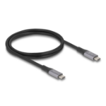 DeLOCK 81191 USB cable USB4 Gen 2x2 1 m USB C Black, Grey