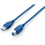 Equip USB 3.0 Type A to Type B Cable, 1.8m , Blue