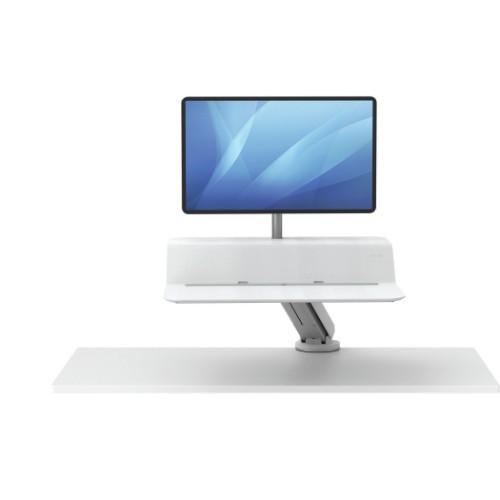 Fellowes Lotus RT Sit-Stand Workstation – Single White