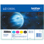 Brother LC1280XLVALBPRF ink cartridge 4 pc(s) Original High (XL) Yield Black, Cyan, Magenta, Yellow