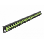 DeLOCK 19″ Splice Box Front Panel 24 port SC Simplex limegreen