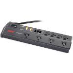 APC Home/Office SurgeArrest 8 Outlets with tel2/splitter and coax jacks, 120V Black 8 AC outlet(s) 72" (1.83 m)