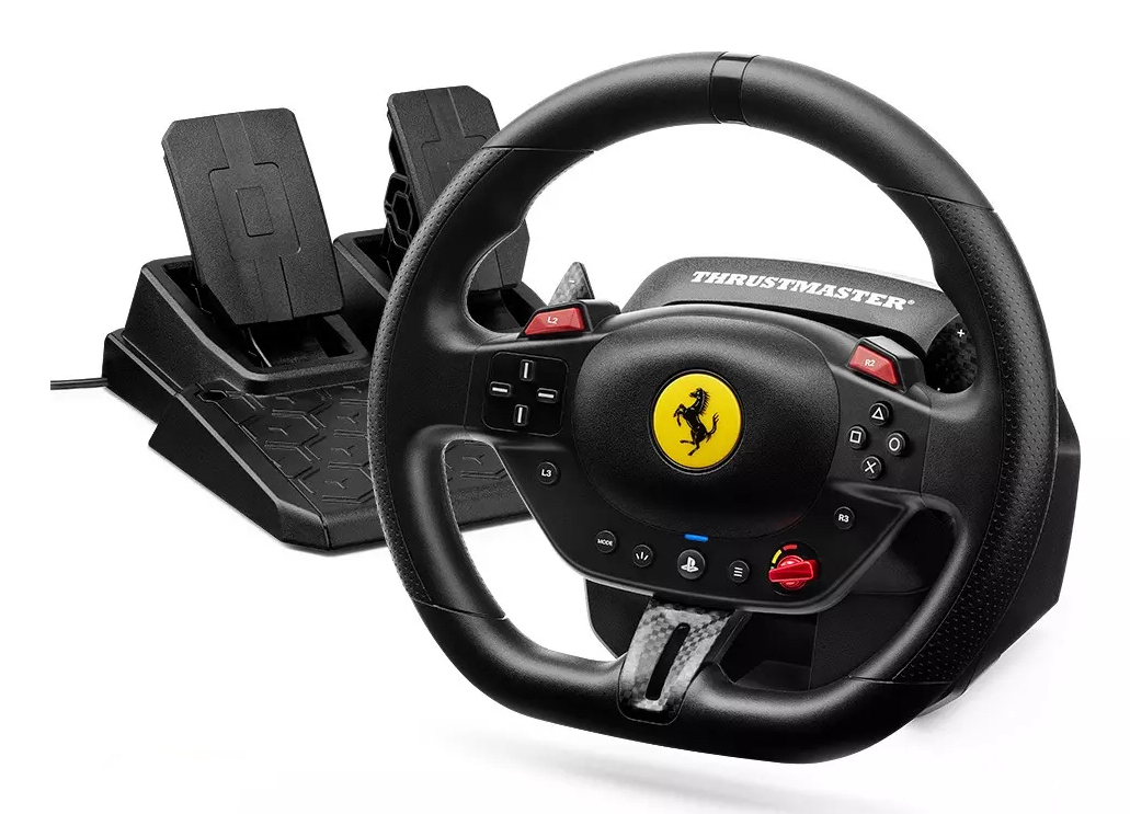 Thrustmaster T98-P FERRARI 296 GTB Black USB Steering wheel + Pedals PC, PlayStation 4, PlayStation 5