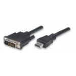 Techly ICOC-HDMI-D-100 video cable adapter 10 m DVI-D Black