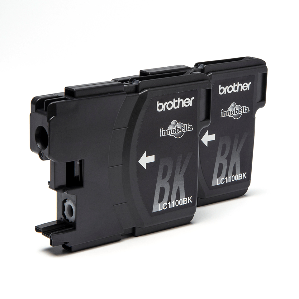 Image of Brother LC-1100BKBP2 Ink cartridge black twin pack Blister, 2x450...