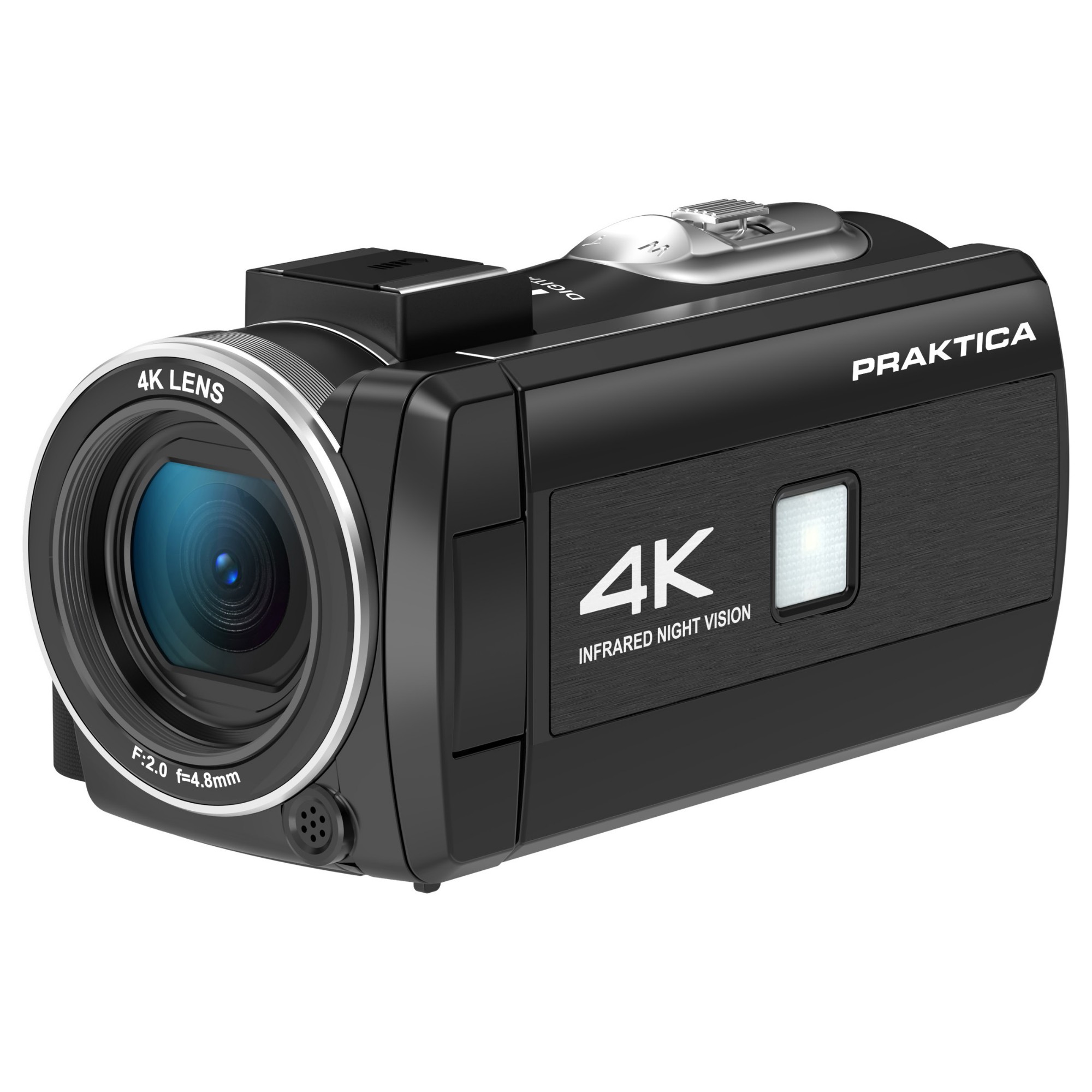 Praktica Red/Black Z180ir 4K Camcorder 18X Digital Zoom Infra Uhd
