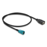 DeLOCK 90702 coaxial cable 0.5 m HSD Z USB A Black, Blue
