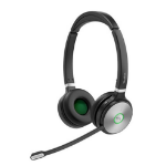 Yealink (WHD622 with Charging Cable) WH62 Dual with Charging Cable, Busylight & Leather Ear Cushion
