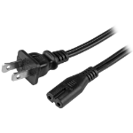 StarTech.com PXT101NB10 power cable Black 120.1" (3.05 m) NEMA 1-15P C7 coupler