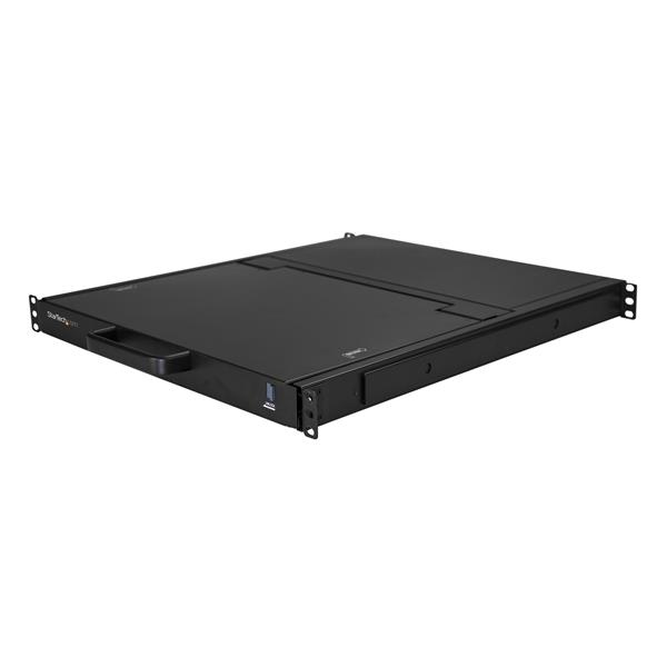 StarTech.com Rackmount KVM Console HD 1080p - Single Port VGA KVM with 17&quot; LCD Monitor for Server Rack - Fully Featured 1U LCD KVM Drawer w/Cables &amp; Hardware - USB Support - 50,000 MTBF