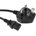 Cables Direct UK - C13 0.5m Black Power plug type G C13 coupler