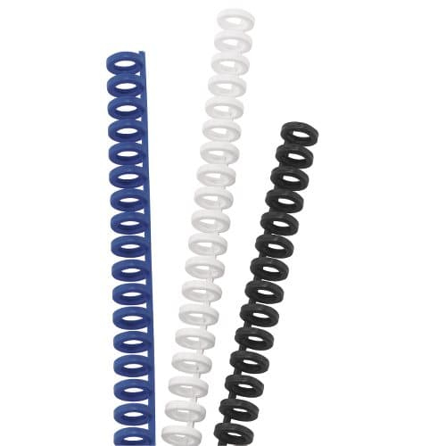 GBC ClickBind Binding Spines 8mm A4 Black (50)