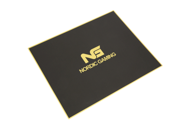Image of NORDIC GAMING Guardian floor mat gold - Chair mat - Black -...