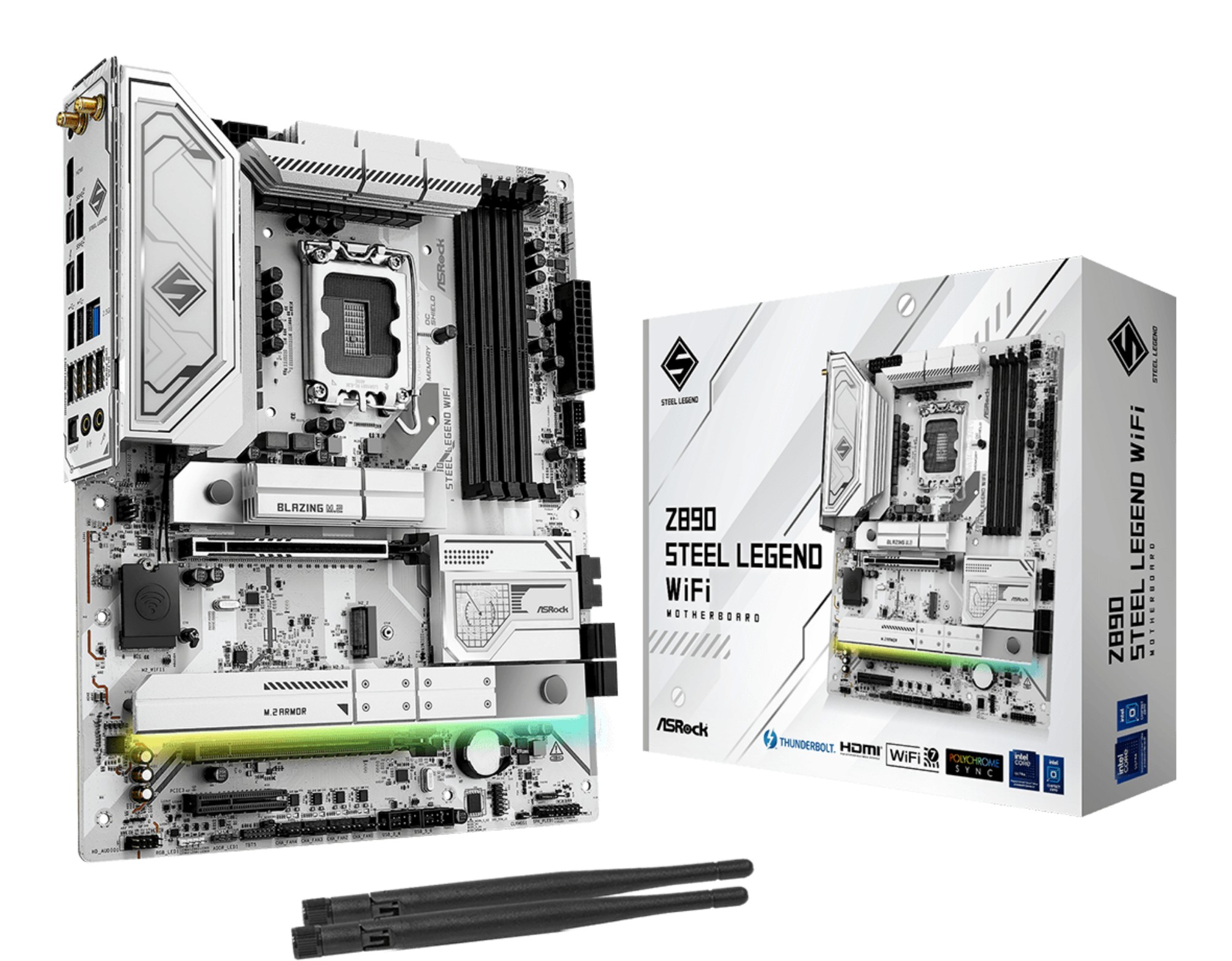Asrock Z890 Steel Legend WiFi Intel Z890 LGA 1851 (Socket V1) ATX