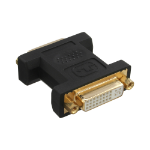 InLine DVI-I Adapter digital + analog 24+5 female / female black gold plated