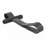 DeLOCK Cable Tie with rubber loop black