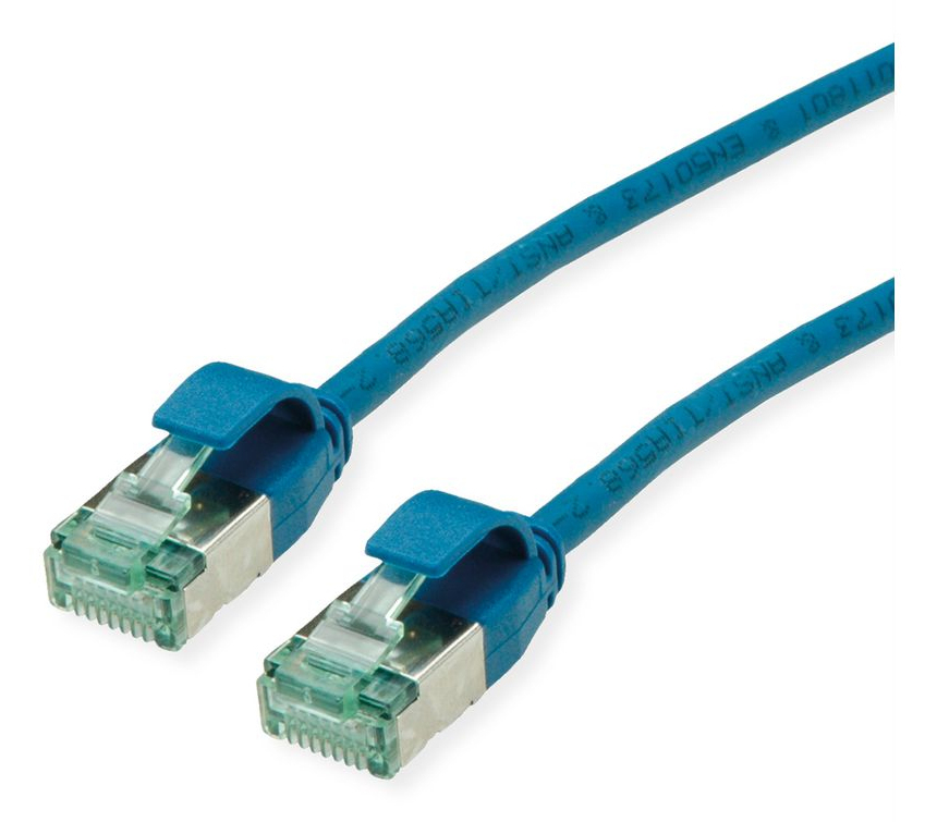ROLINE Recycled Material 21.45.3344 networking cable Blue 1.5 m Cat6a