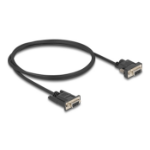 DeLOCK 87837 seriële kabel Zwart 1 m RS-232 DB-9