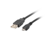 Lanberg CA-USBM-10CC-0018-BK USB cable USB 2.0 1.8 m Micro-USB B USB A Black