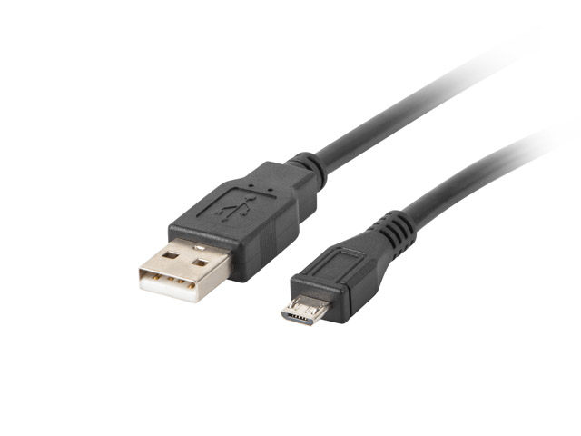 Lanberg CA-USBM-10CC-0018-BK USB cable USB 2.0 1.8 m Micro-USB B USB A Black