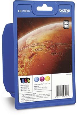 Image of Brother LC-1100HYRBWBPDR Ink cartridge multi pack C,M,Y...