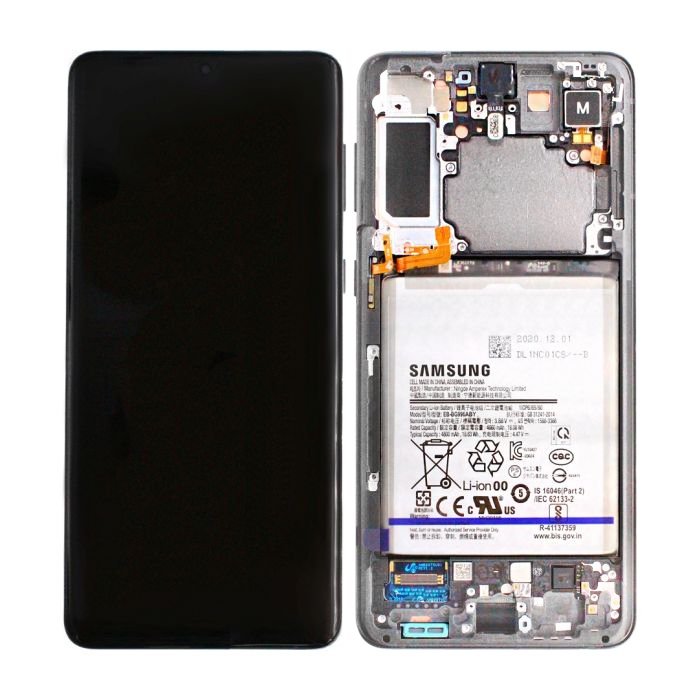 EU Product - Galaxy S21 Plus 5G Display LCD + Battery Phantom Silver thumbnail