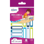 Avery RESMI30G-UK self-adhesive label Rounded rectangle Permanent Blue, Green 30 pc(s)