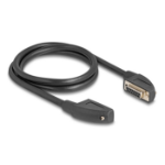 DeLOCK Serial Cable D-Sub 15 female with screw 90° right angled to D-Sub 15 female with screw 90° right angled 1 m black