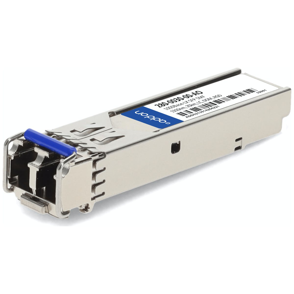 280-0030-00-AO ADDON NETWORKS Cyan 280-0030-00 Compatible TAA Compliant 1000Base-LX SFP Transceiver (SMF; 1310nm; 20km; LC; DOM; Rugged)