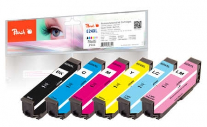Peach PI200-293 ink cartridge Compatible Black, Cyan, Light Cyan, Light magenta, Magenta, Yellow 6 pc(s)